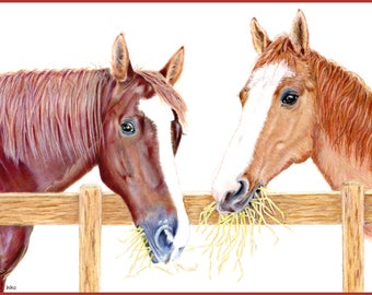 Horses ("The Boys") Cards & Prints from Original Painting