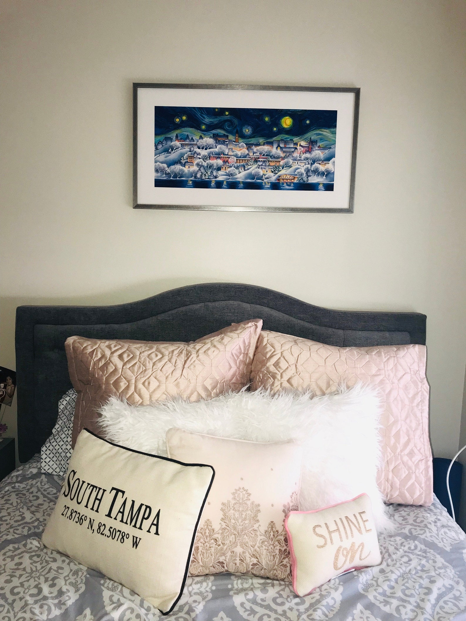 Starry Night Cornell University Wall Art Ithaca Scene Etsy