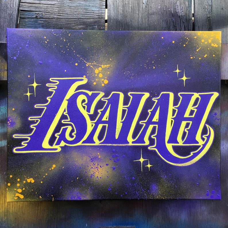 Personalized Custom Graffiti Name Painting on Canvas Etsy