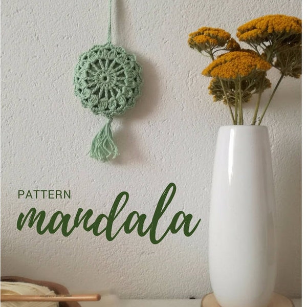 Mandala profuma-biancheria Filet crochet--> italian PDF PATTERN