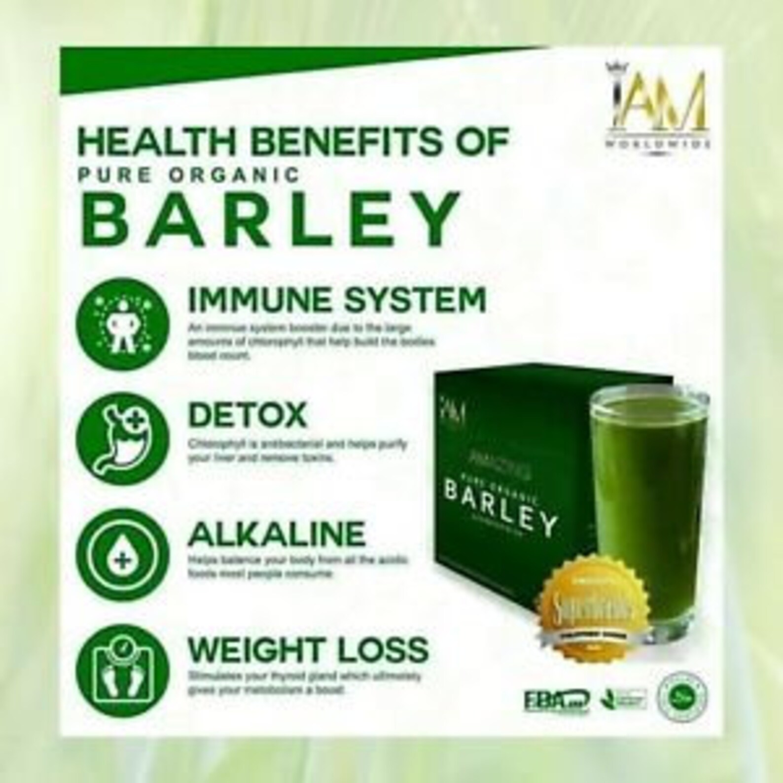 Amazing Pure Organic Powdered Barley / IAM Worldwide Barley Etsy