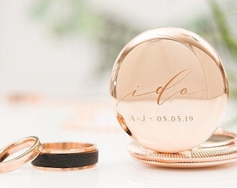 Proposal ring box Ring box Rounded edges Slimline Oak Engament ring box fits easily into a pocket wedding ring box 82