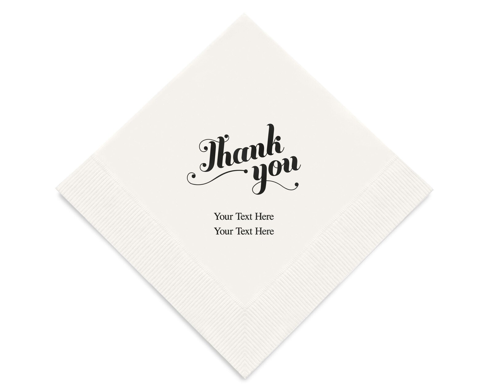 Custom Party Napkins Thank You Design Personalised Party Etsy UK