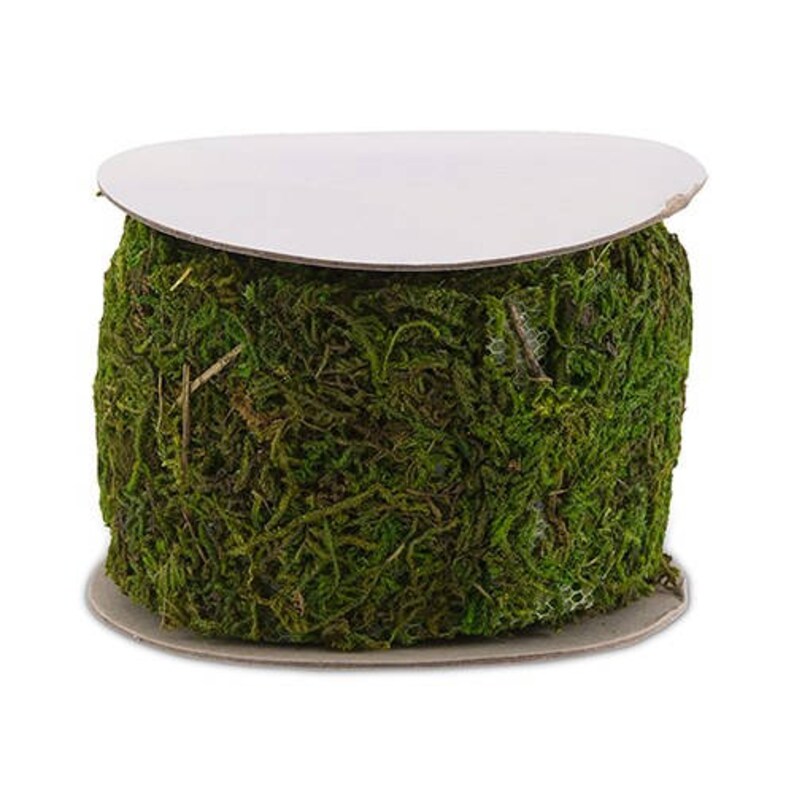 Faux Moss on a Roll Wedding Favour Decor DIY Craft Project Etsy
