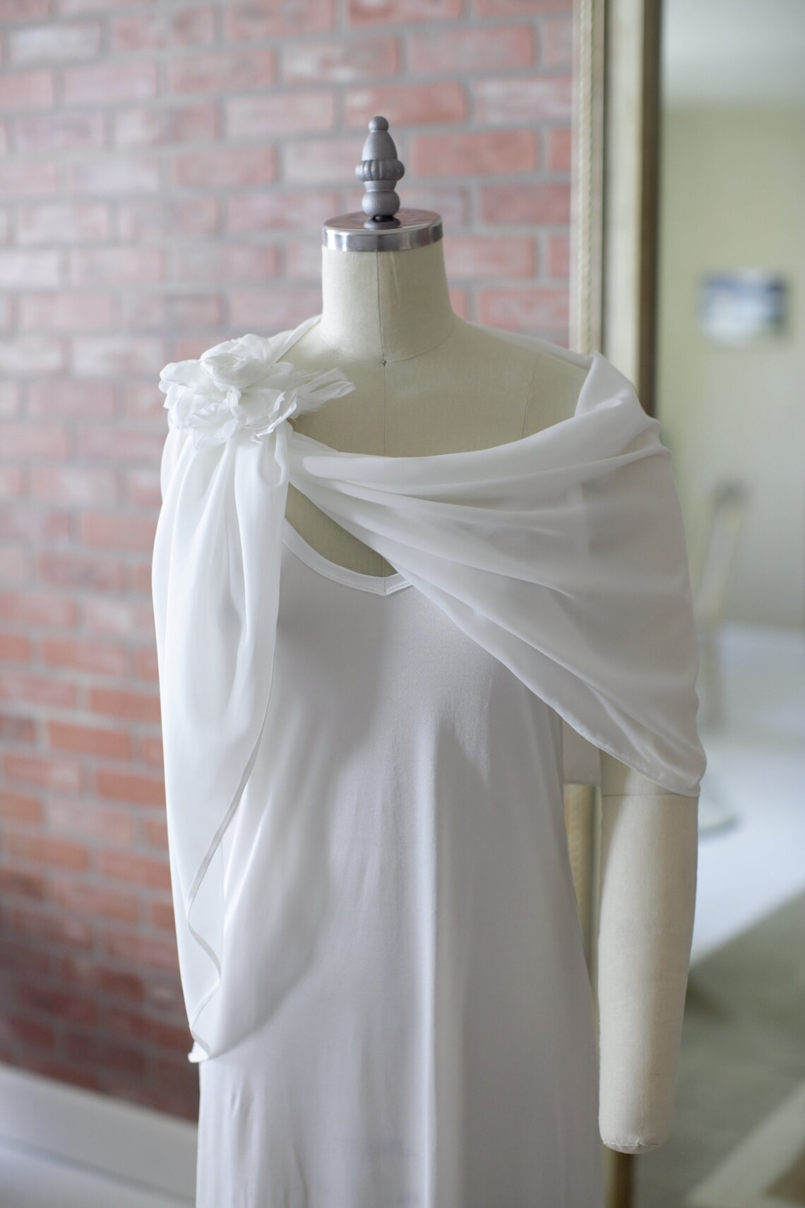 chiffon wrap bodysuit