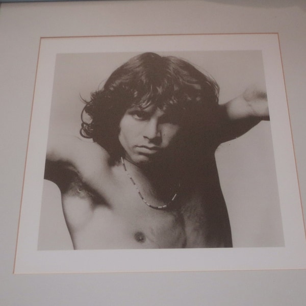 Jim Morrison The Doors Black and White Photography Portrait Picture Poster Print Framed Matted Picture.   **FREE Shipping**