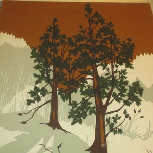 Rare Vintage Mid Century Modern Pop Art Genuine Authentic Marüshka Canvas Silk Screen Hand Printed Art by Richard Sweet.  **FREE Shipping**