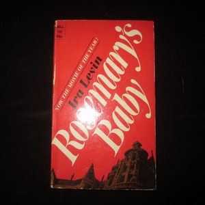 Vintage 1968 Second Print Edition Rosemary&#39;s Baby by Ira Levin from Dell Publishing.  **FREE Shipping**