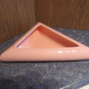 Rare Vintage Post Modernism Fab Glam 80&#39;s Ceramic Flat Vase Dish Bowl Accent Piece.  **FREE Shipping**