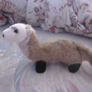 Rare Vintage Ranger Rick&#39;s Animals at Risk Black Footed Douglas Ferret Plush Toy Doll.  **FREE Shipping**
