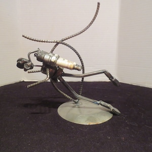 One of a Kind Artisan Handmade Handcrafted Deep Sea Scuba Diver Artistic Metal Artwork Sculpture Figurine.  **FREE Shipping**
