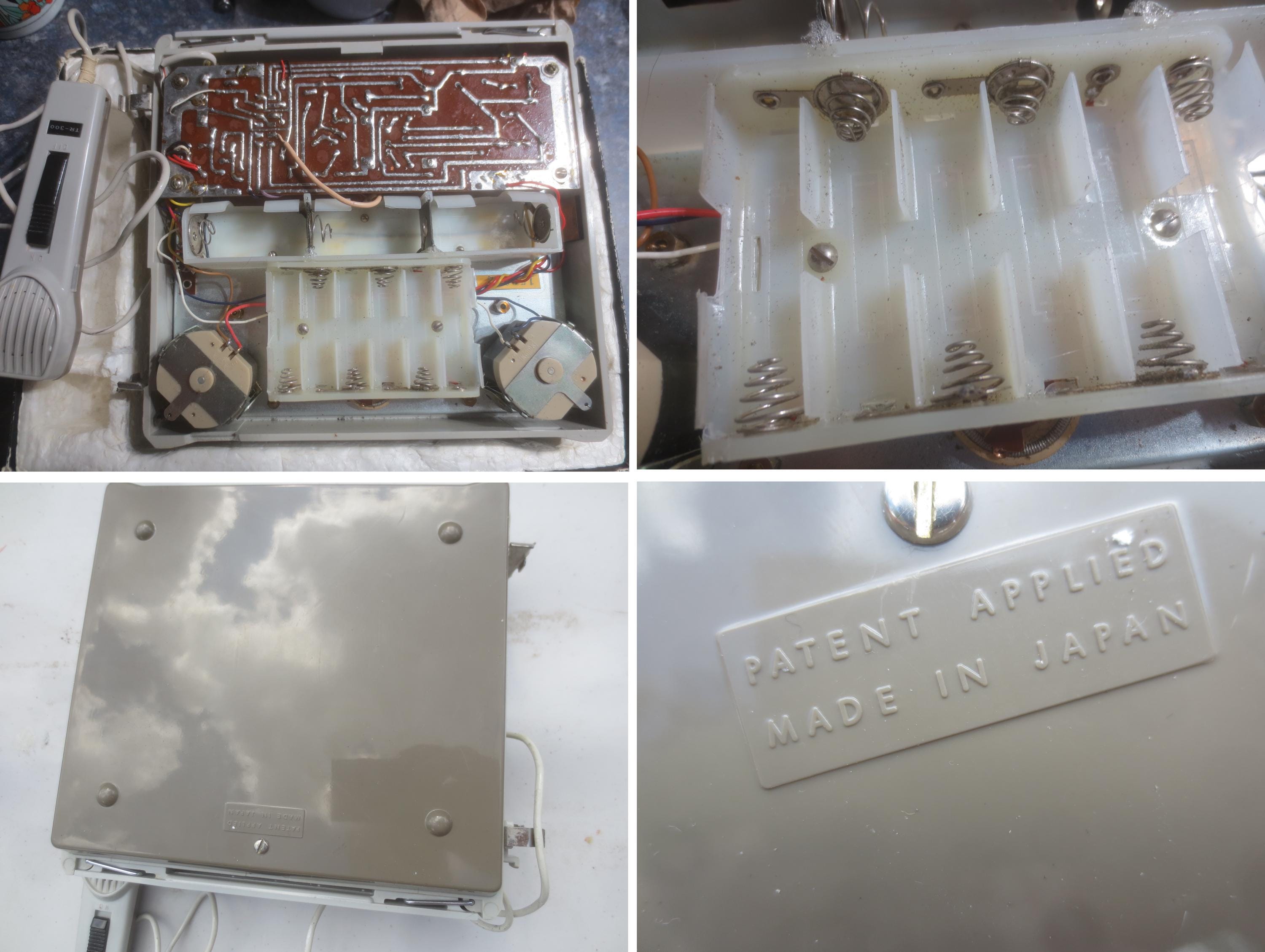 Magnétophone Vintage Transicorder TR-300 Japon 1960 – Pour Pièces