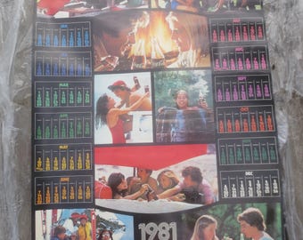 Vintage 1985 Coca-cola Wall Calendar - Etsy