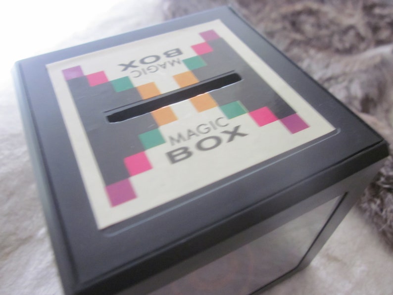 Vintage 1980's magic Box Optical Illusion Box Toy With Original Box