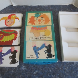 vintage 1982 Jeu d'enfant : la princesse heureuse à mélanger, pile ou face, fabriqué en Allemagne. **Livraison GRATUITE**