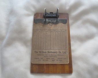 Very Rare Vintage Antique Office Specialty Mfg Co Clip Board With