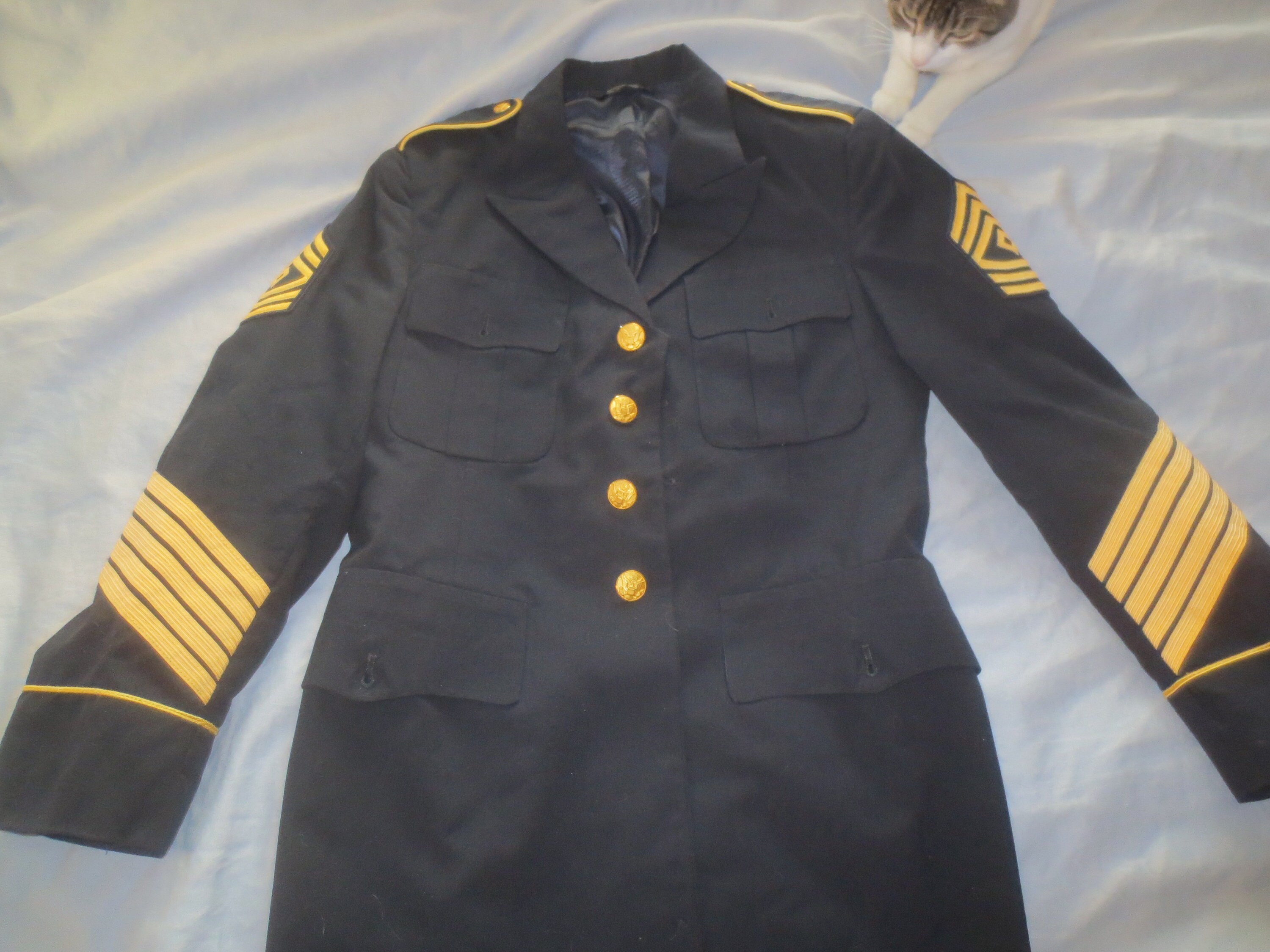 Navy store military blazer
