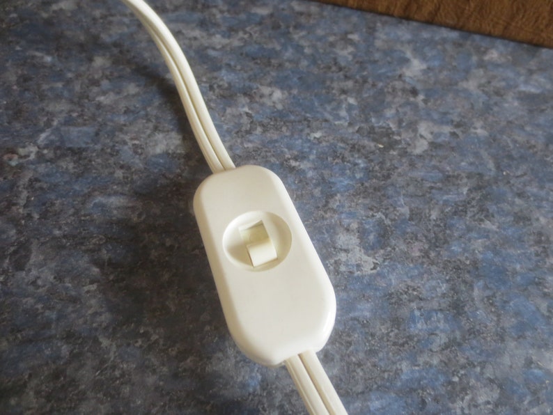 May include: A white inline on/off switch with a white cord attached.