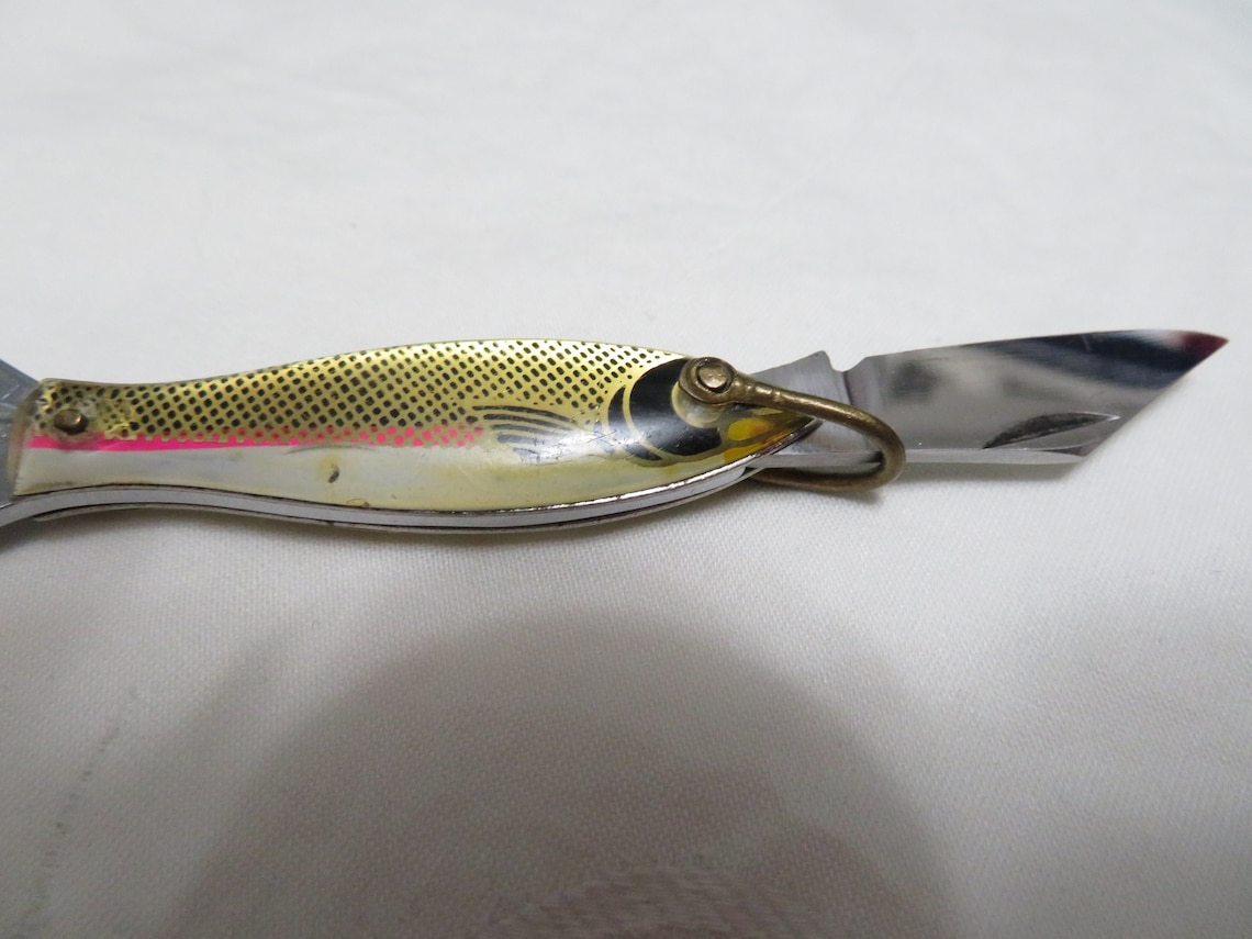 Rare Vintage Fish Design Pocket Knife with Bottle Opener Made Etsy