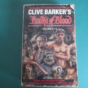 Vintage 1st 1984 Omnibus Edition of Clive Barker's Books of Blood Volume 1-3 Horror Paperback Novel.   **FREE Shipping**