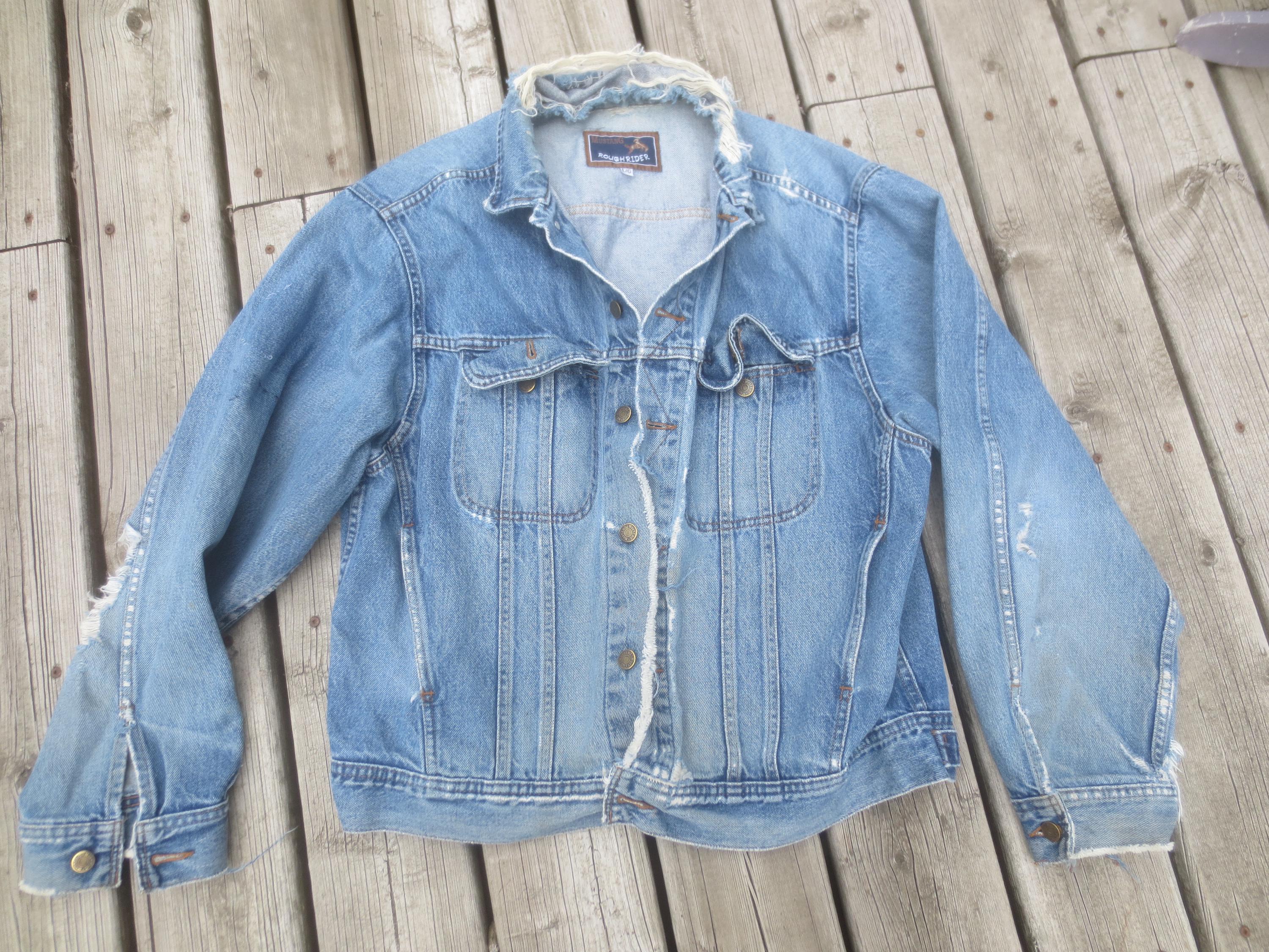 Asos Kimono Denim Jackets For Men Ripped Jean Jacket Mens