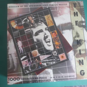 Casse-tête Elvis Presley scellé de 1000 pièces, 24 x 30 po, vintage 1992, par Hallmark Cards.   **Livraison GRATUITE**