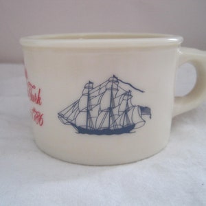 Vintage 70&#39;s Old Spice Shaving Mug Ship Grand Turk Salem 1786.  **FREE Shipping**