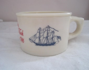 Vintage 70's Old Spice Shaving Mug Ship Grand Turk Salem 1786.  **FREE Shipping**