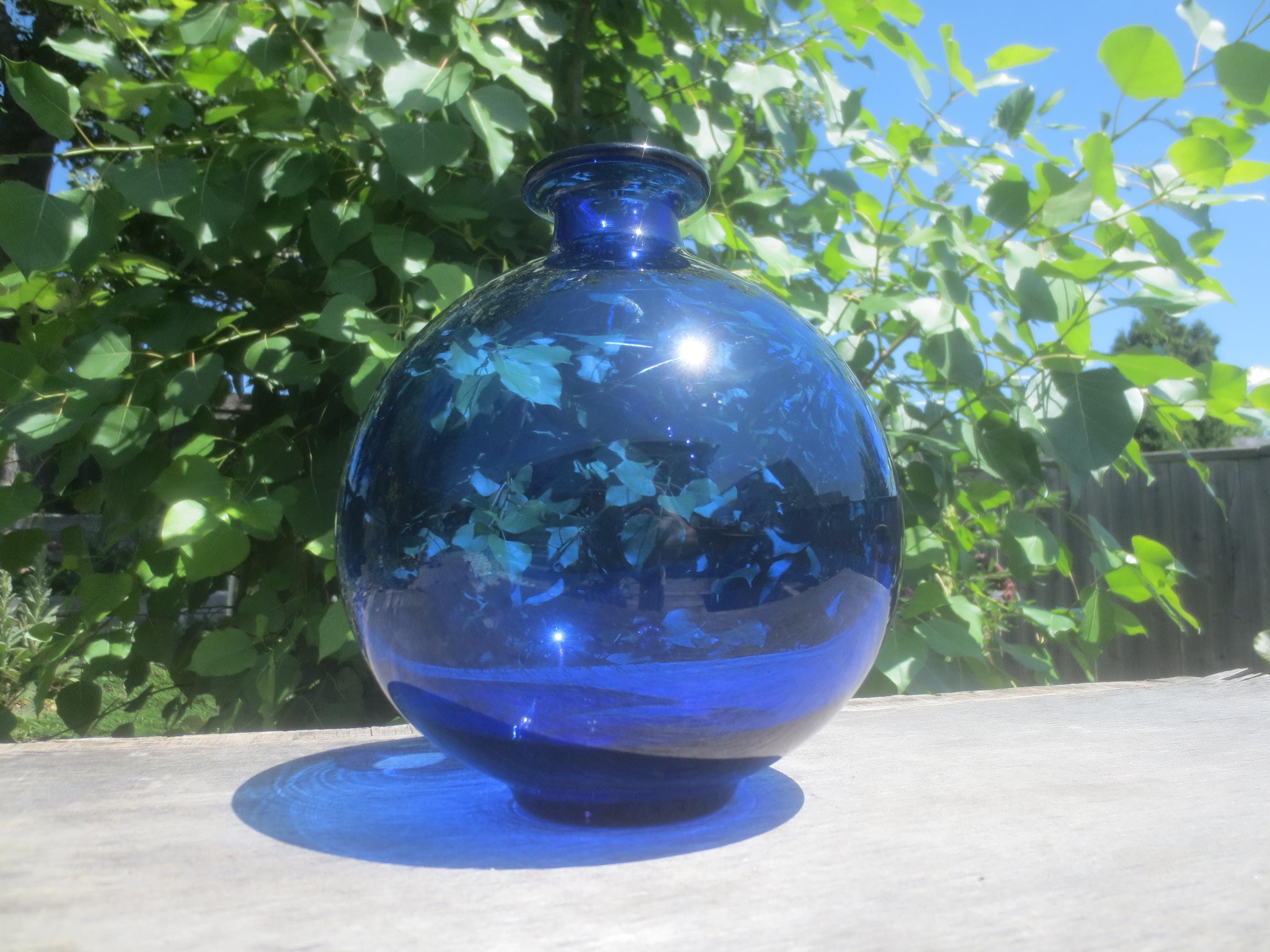 Difficult to Find Mid Century 1960's Gorgeous Hand Blown Royal