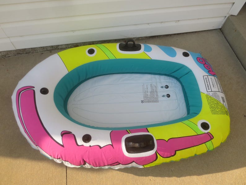 Vintage 1989 Intex the Wet Set Inflatable Small Dinghy Flotation Toy ...