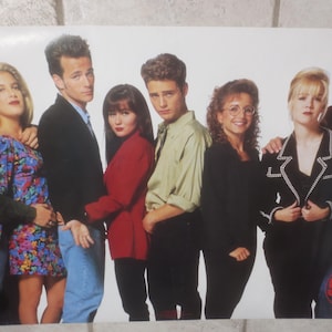 Vintage 1991 TV Show Beverly Hills 90210 Poster.   **FREE Shipping**