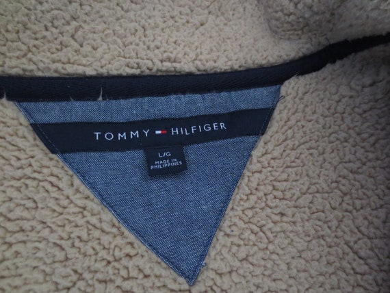 Vintage Tommy Hilfiger Thick Fleece Retro Old Sch… - image 3