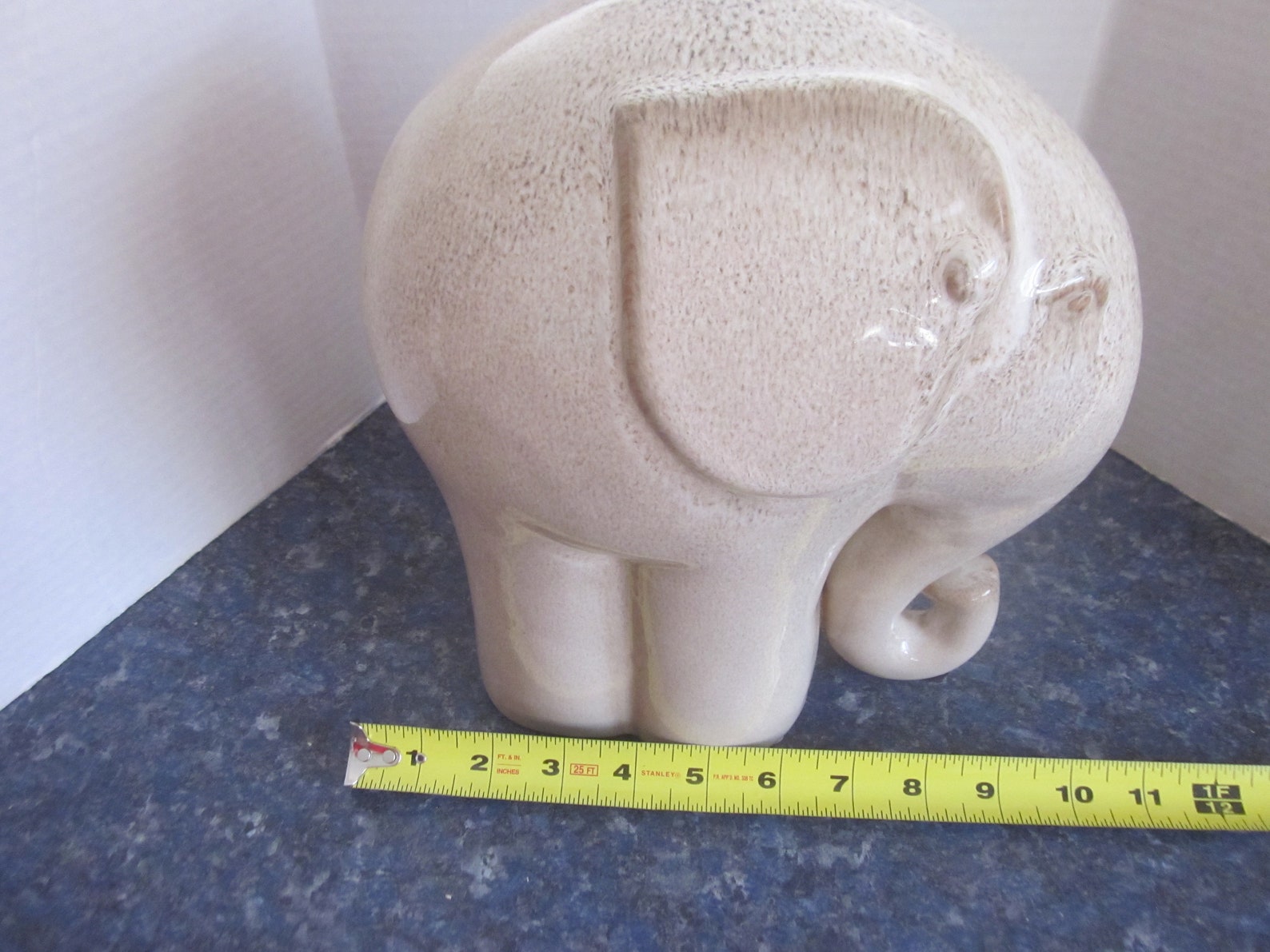 Large Bombay Ceramic Pottery Elephant Statue Figurine. FREE Etsy