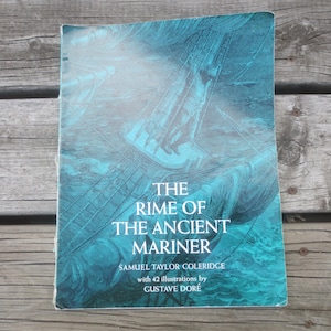 Vintage 1970 First Dover Publication Print Edition The Rime of The Ancient Mariner Illustrated Softcover Book by Samuel Taylor Coleridge.