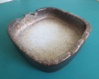 Vintage West Germany Handcrafted Handmade Oven Kiln Baked Ceramic Pottery Ashtray.  **FREE Shipping**