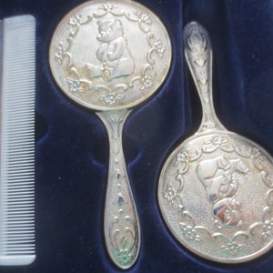 Silver Comb Mirror Etsy Canada