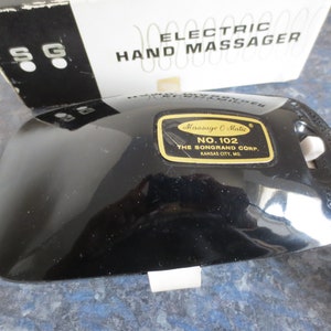 Rare Vintage Songrand Massage-O-Matic Model 102 Handheld Electric Theraputic Vibrating Massager Made in the USA.  **FREE Shipping**