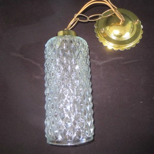 vintage Mid Century Atomic Age Suspension Cylindrique Plafond Suspendu Intérieur Extérieur Lumière.
