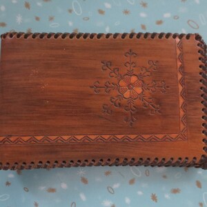 Nouveau portefeuille vintage rare fait main, hippie bohème chic artisanal maroquinier fabriqué à la main par Austra Fabriqué au Canada. **Livraison GRATUITE**