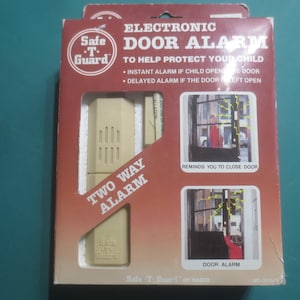 Brand New Vintage 1986 Electronic Door Window Safe "T" Guard Siren Alarm by Nasta Made in Hong Kong.   **FREE Shipping**