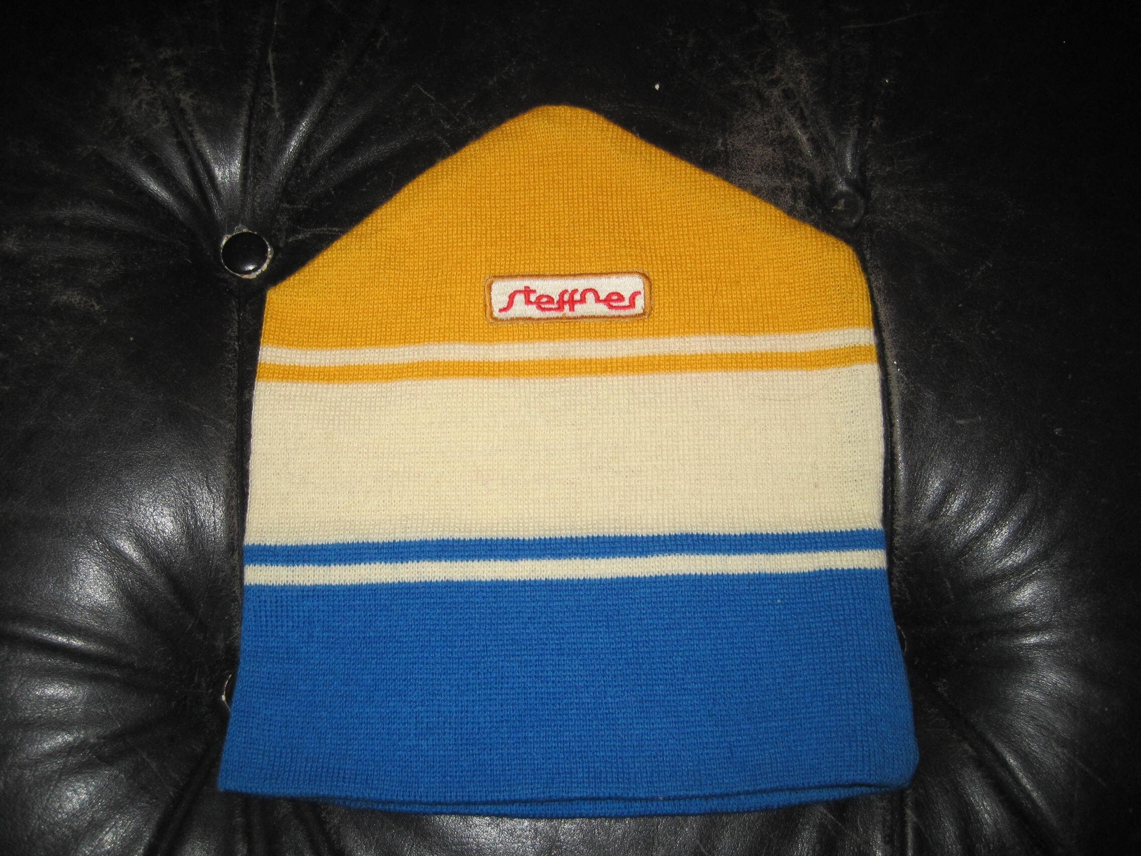 Steffner Brother Gore Tex Bright Geometric Pom Austria beanie hat NWOT Triple Threat Beanie – Akinz main image 3