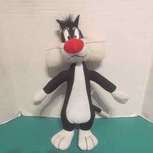 vintage 1995 Ace Novelty Co. Warner Bros. Looney Tunes Sylvester le chat 25,4 cm en peluche pour poupée en peluche. **Livraison gratuite**