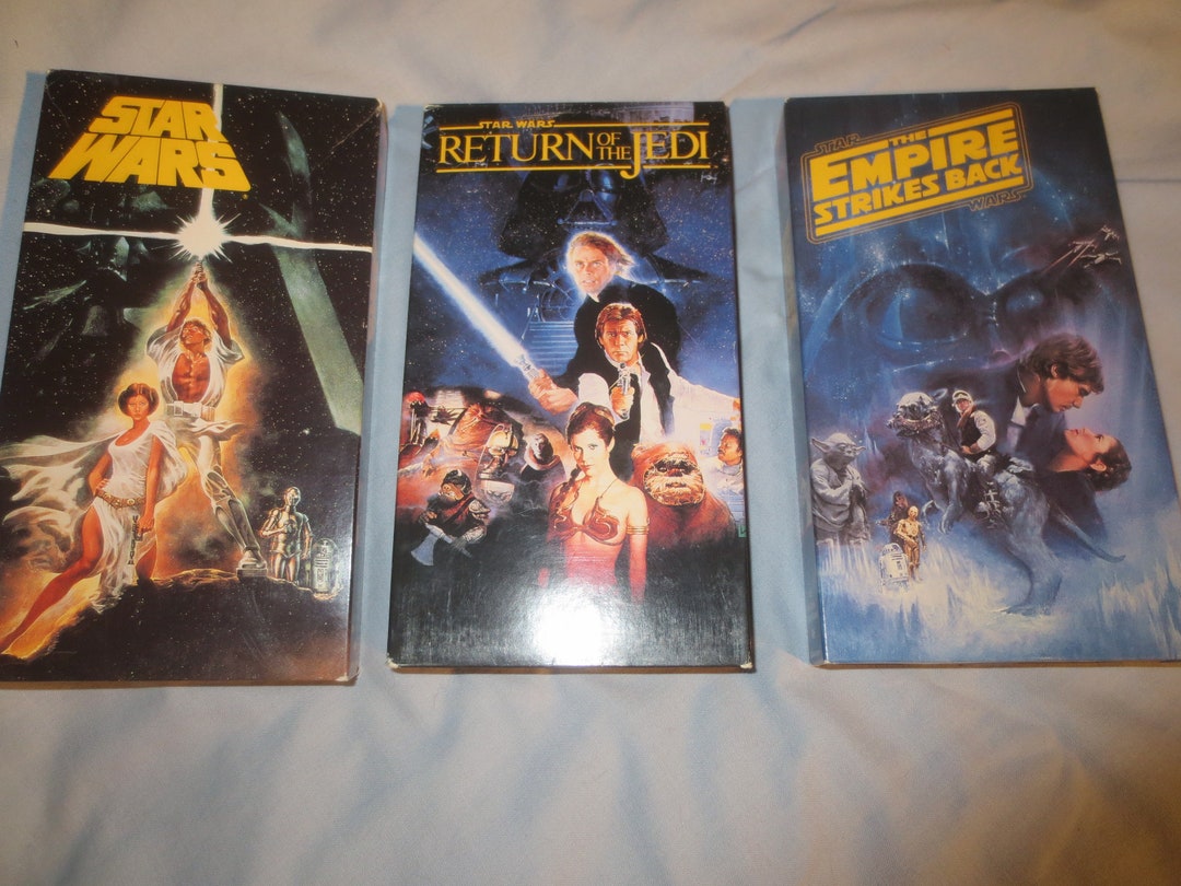 1990 Star Wars Trilogy Collector's Box Set VHS Tape Set. FREE Shipping Etsy