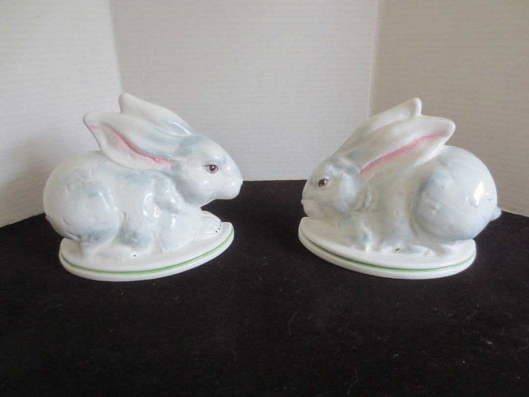 Rare Vintage Fine Italian Ceramic Artisan Hand Painted Bunny Rabbit ...