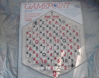 Rare Vintage Brand New 1986 Pok-Arts Poker Dart Board Cover.