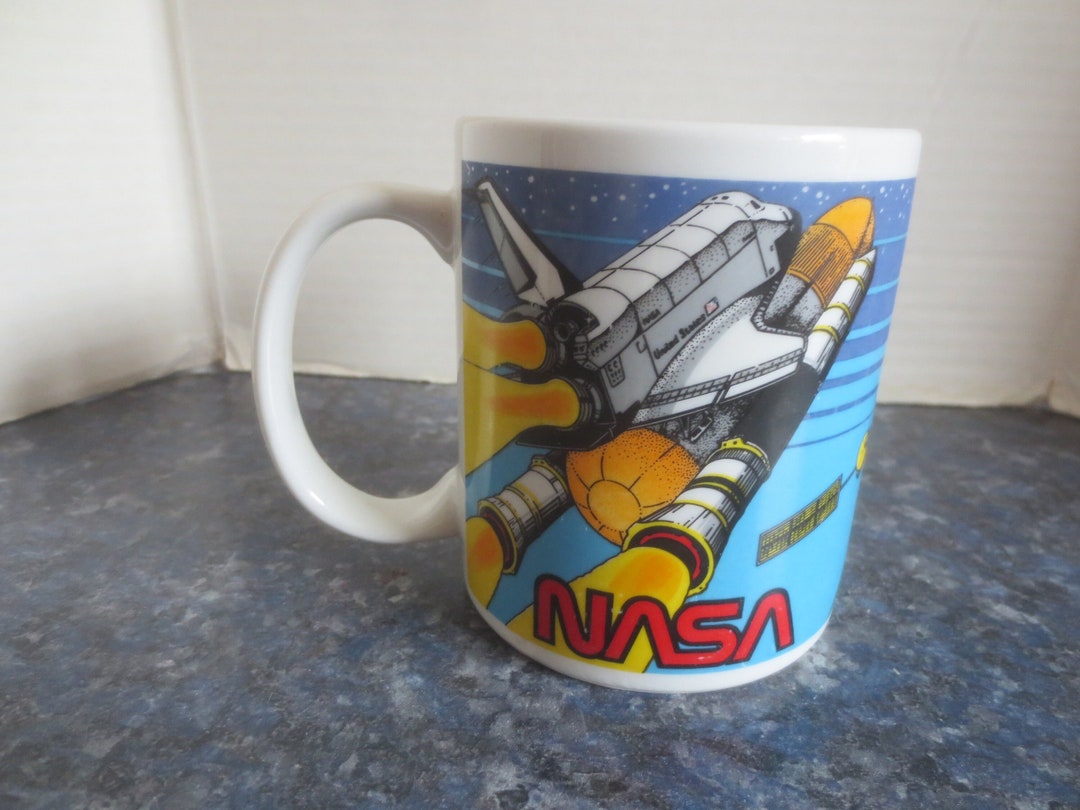 Vintage NASA Kennedy Space Center's Spaceport USA Graphic Ceramic 10 Oz ...