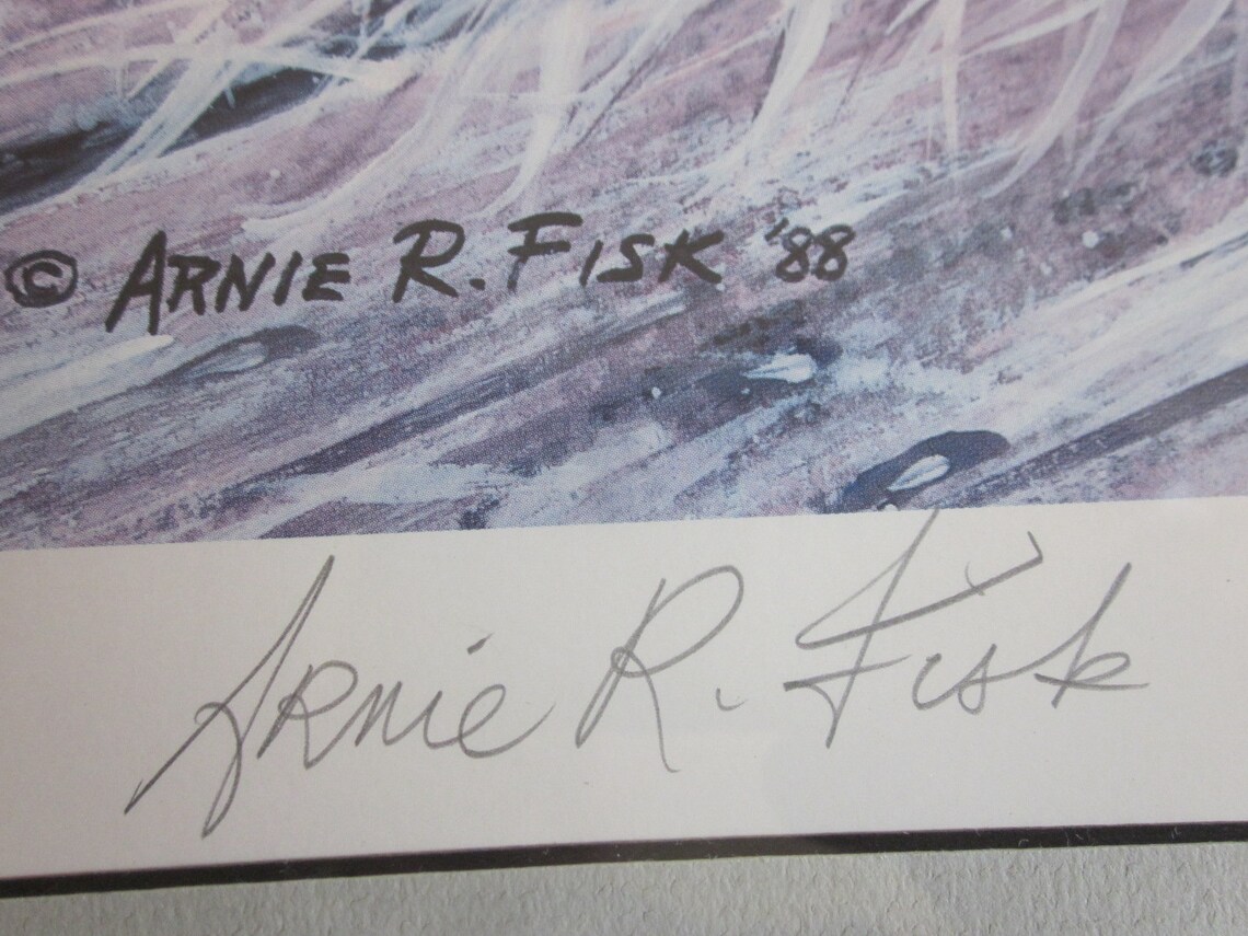 Rare Vintage Arnie R. Fisk Signed and Numbered 1988 Limited Edition ...