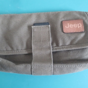 Authentique sacoche en toile tissée JEEP utilitaire et sac à accessoires.