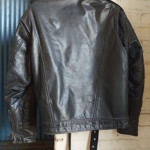 Rare Genuine Vintage 1970's Sportchief Genuine Select Steer Hide Motorcycle Marlon Brando Bad Boy Jacket Size Large. FREE Shipping image 8