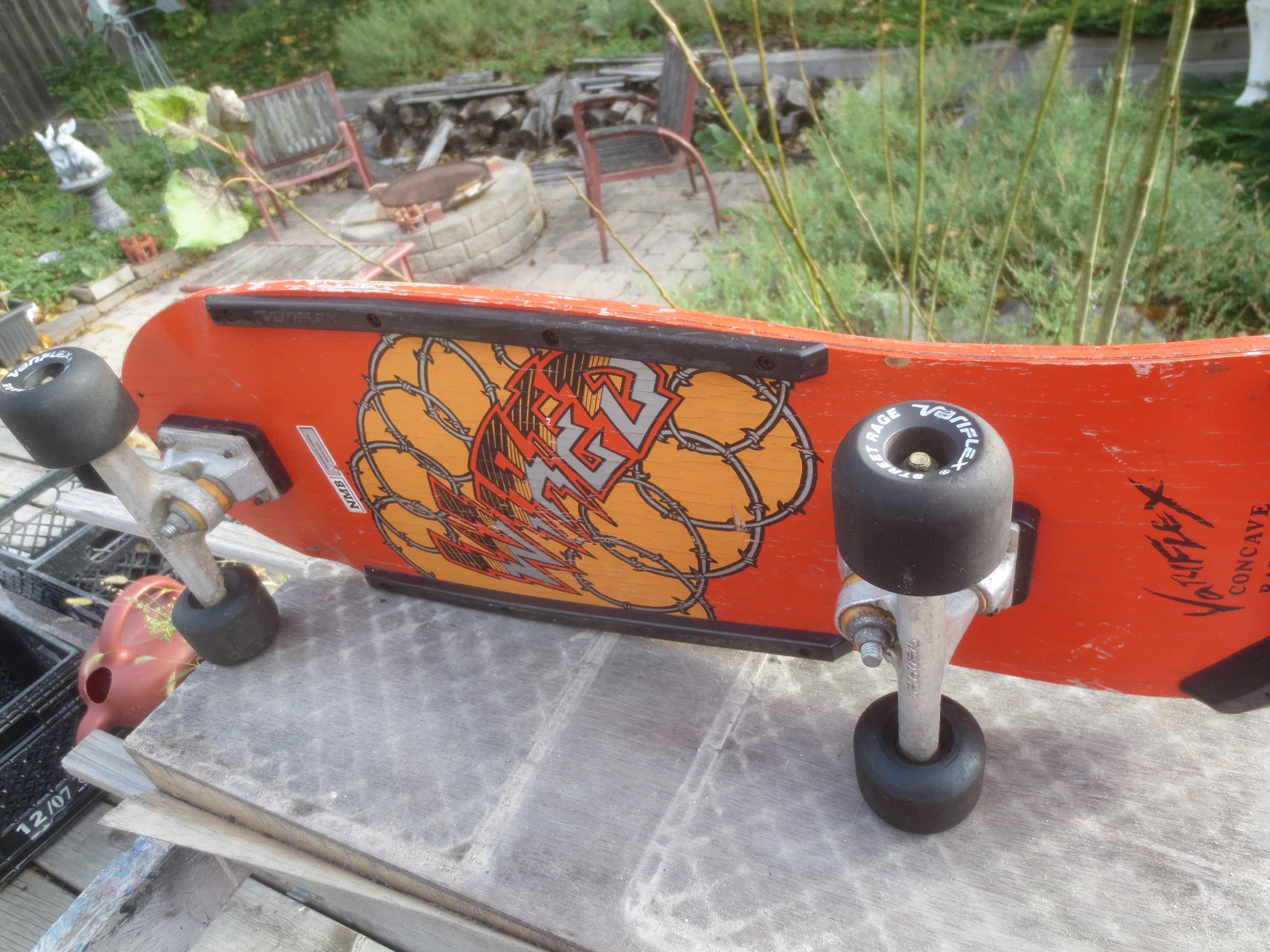 Vintage Variflex of California Wired Bright Orange Sidewalk Surfer